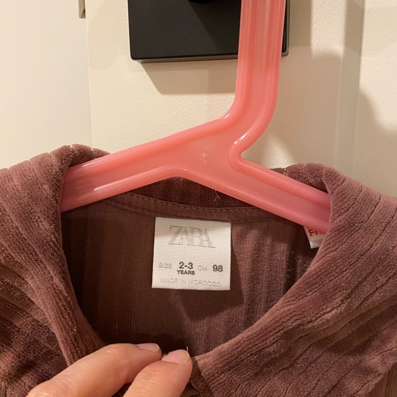 Zara burgandy dress, 2-3yo - Picture 2 of 2